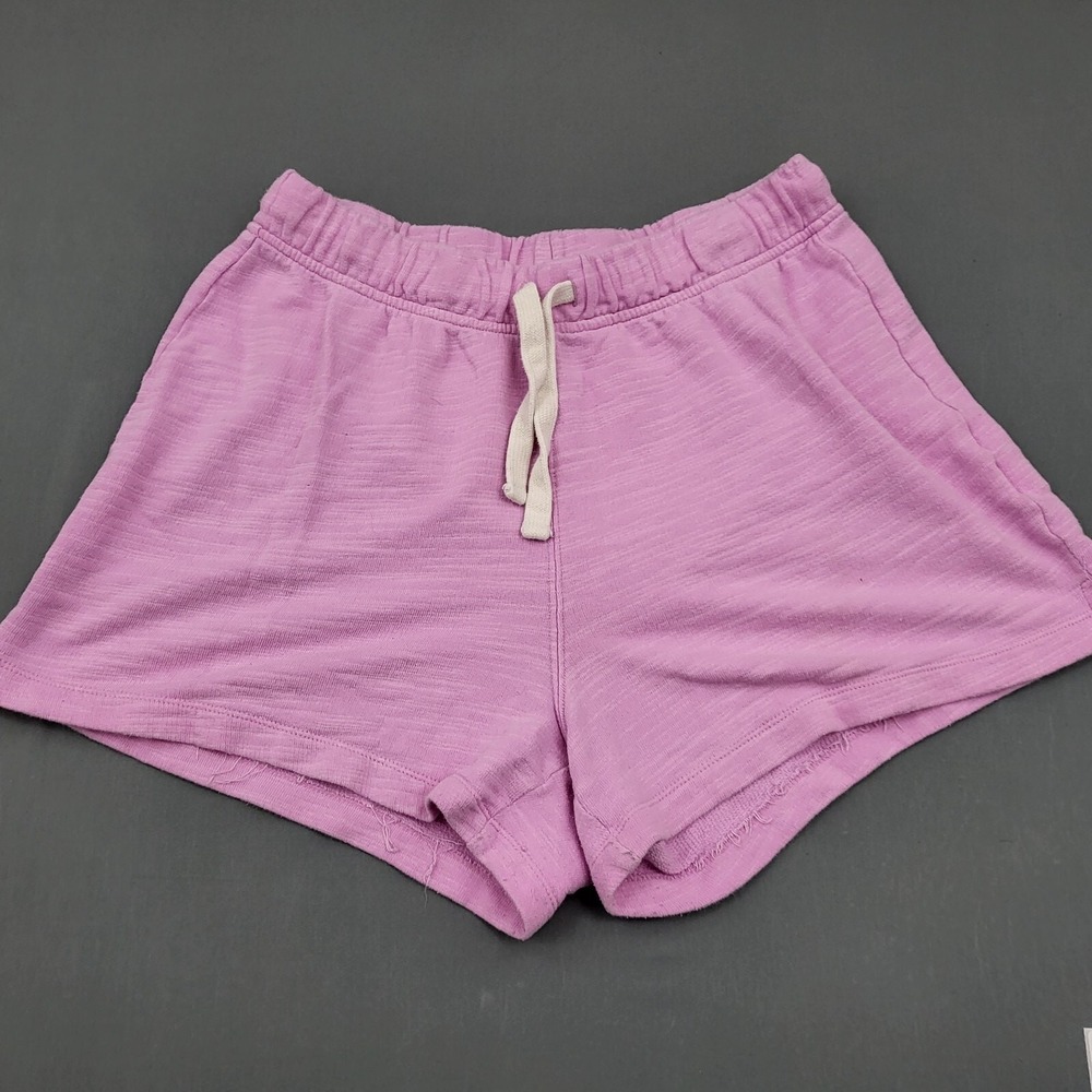 J.Crew‎ Re-Imagined Pink  Cotton French Terry Sweatshorts Womens Large High Rise